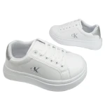 Sneakersy damskie Calvin Klein V3A9-83219-1355X025 white/silver-3