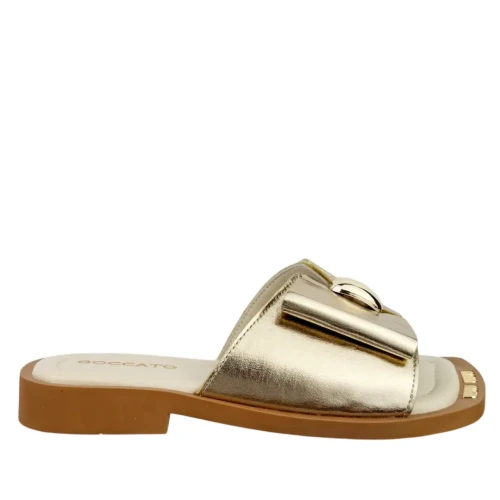Klapki damskie Boccato 447.2407 1  złote