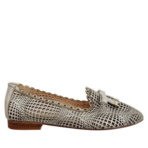 Baleriny damskie Boccato 010.716.29 srebrne