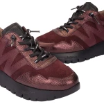 Sneakersy damskie Wonders A-24110 bordowe-3
