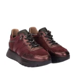 Sneakersy damskie Wonders A-24110 bordowe-2