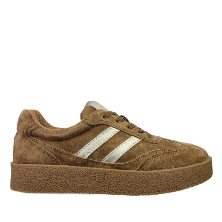 Sneakersy damskie S.Barski LR62-7107 camel-1