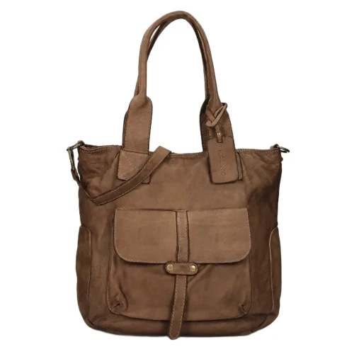 Torebka damska shopper Toscanio F260 c.beż D40