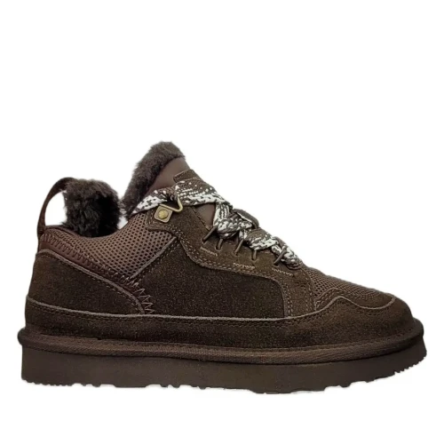 Sneakersy z futerkiem damskie IGI&CO 2194000 testa di moro