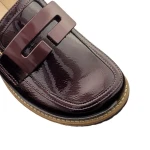 Mokasyny damskie Arka Bioeco 1058/2894 bordowe-4