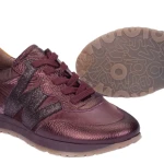 Sneakersy damskie Wonders A-4810 bordowe-3