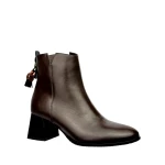 Botki damskie Higo 3147 CZEK452/CZ287 brązowe-2