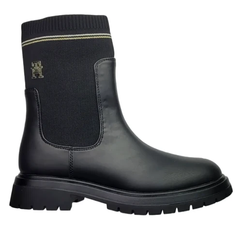 Botki damskie Tommy Hilfiger T3A5-35165-0332999 black
