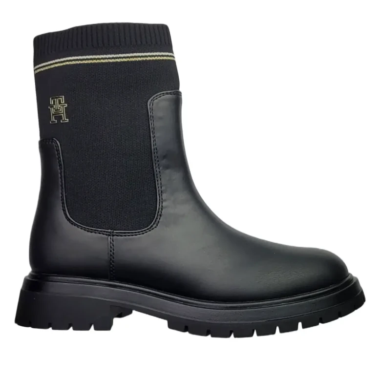 Botki damskie Tommy Hilfiger T3A5-35165-0332999 black-1