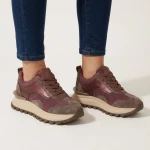 Sneakersy damskie Artiker 59C0009 bordowe-2