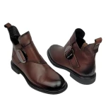 Botki damskie Artiker 59C1199 brązowe-4