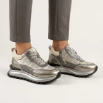 Sneakersy damskie Artiker 59C0059 srebrne-2