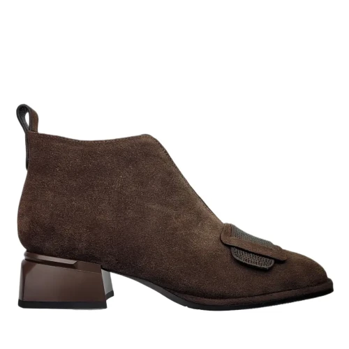 Botki damskie Artiker 59C0106 brązowe