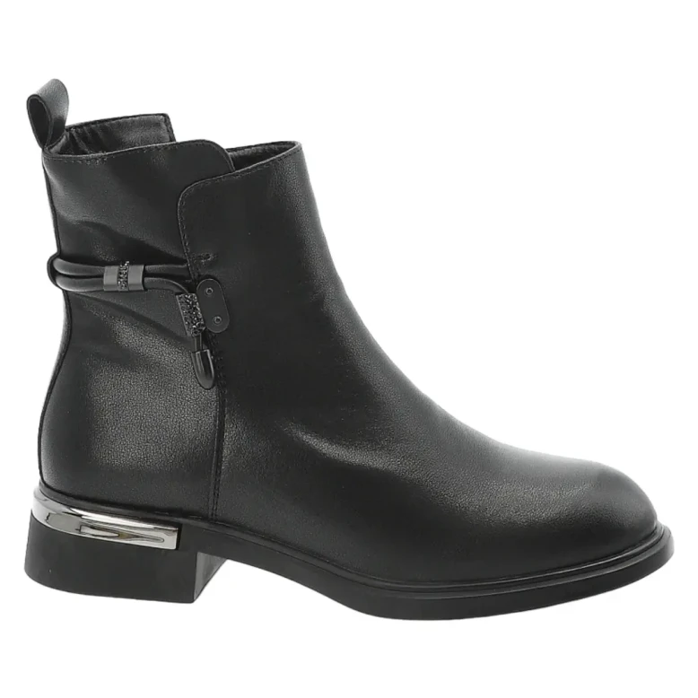 Botki damskie S.Barski MK62-7025 czarne-1