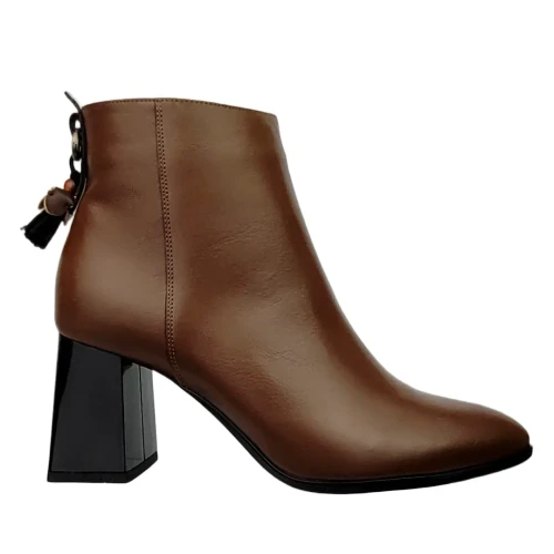 Botki damskie Higo 3146 BRĄZ452/CZ287 brązowe