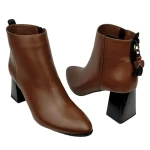 Botki damskie Higo 3146 BRĄZ452/CZ287 brązowe-3