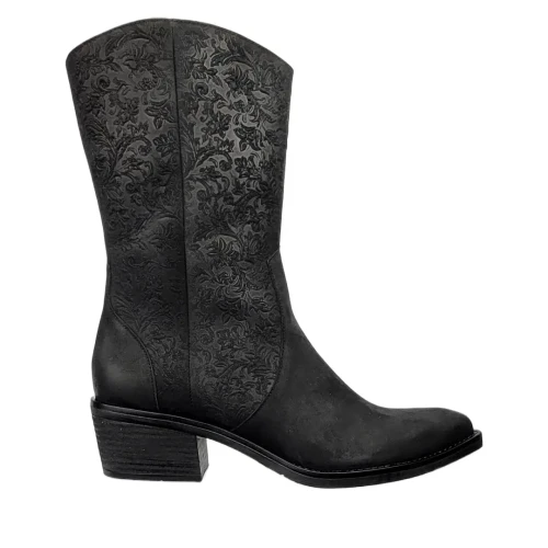 Botki damskie Higo 3194 CZAR011 czarne